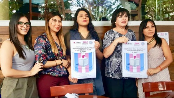 Representantes de grupos por la defensa de derechos de la comunidad LGBTTTI anunciaron la presentación de un protocolo por parte del INE para que garantizar el derecho al voto de personas transgénero, este miércoles en el  OPLE.