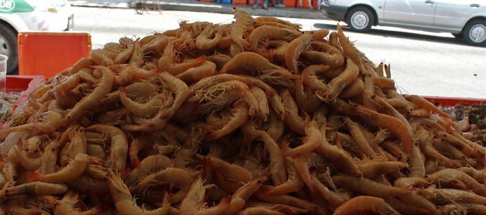 La demanda de pescado y marisco para esta Cuaresma, esto ya en el tradicional mercado La Rotonda. 
