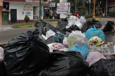 Una cosa es segura...no toda la culpa es de las autoridades, puesto que cada administración debe colocar carteles pidiendo que no tiren basura.