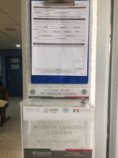 Usuarios del hospital deben hacer uso del buzón de quejas para reportar malos tratos y de igual forma conocer el desempeño del personal.