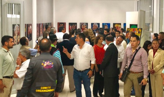 En Banderilla fue inaugurada la exposición de Fernando Morales FM, <em>El placer de pintar</em>.