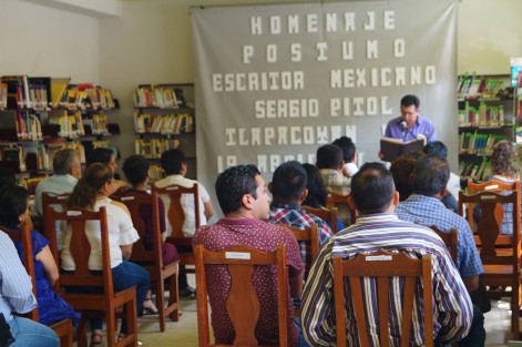 Realizan en Tlapacoyan, homenaje póstumo a Sergio Pitol, por su trayectoria literaria.