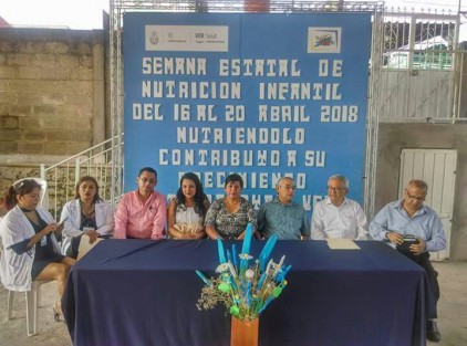 Clausuran la semana estatal de nutrición infantil en Tlapacoyan.