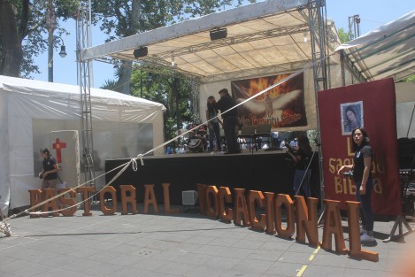 Dentro de la Expo Vocacional, los católicos invitaron a valorar la vida humana y la vida de familia, como una forma de contrarrestar el mal que aqueja y enluta a la sociedad acual.  