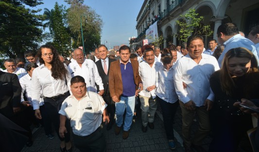 Desfile del 1 de Mayo en Xalapa. 