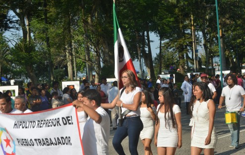 Desfile del 1 de Mayo en Xalapa. 
