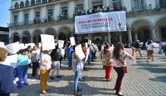 Desfile del 1 de Mayo en Xalapa. 
