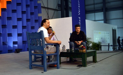 El grupo Plastilina Mosh afrecio una rueda de prensa en el foro Sergio Galindo en las intalaciones de la FILU hablaron sobre el concierto que ofreceran el proximo domingo en Xalapa.