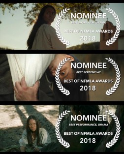 Lo Mejor de los Premios NFMLA 2018, anunció la nominación de la veracruzana Nitzia Chama, en la categoria Mejor Actuación Dramática por su papel como Isadora, una mujer indígena californiana, en el cortometraje  <em>Neemkomok</em> (She Returns / Ella Regresa), dirigida y escrita por Douglas Cushnie. 