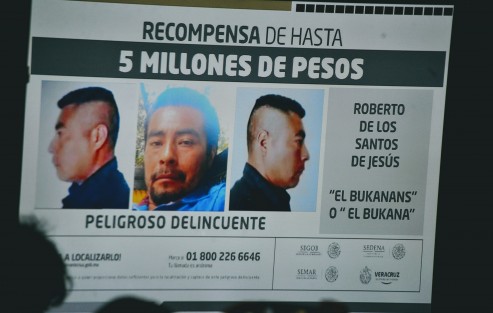 Yunes Linares informó que se incrementa la recompensa ofrecida por Roberto de los Santos de Jesús, El Bukana, a 5 millones de pesos a quien proporcione datos para su detención.