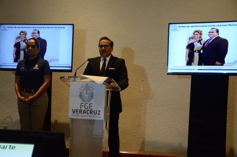 El fiscal del Estado, Jorge Winckler, informó que tras prolongadas investigaciones, precisamente ahora en tiempos electorales, se logró determinar un posible daño patrimonial al DIF estatal bajo la presidencia de Karime Macías Tubilla y/o Karime Macías de Duarte por lo que el pasado 25 de mayo se giró orden de aprehensión en su contra como posible responsable de los hechos. 