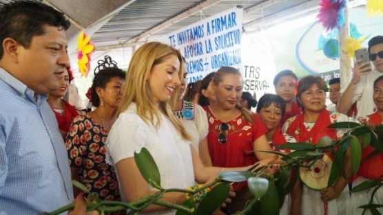 Debido a su estrecha amistad con el alcalde totonaco, la esposa del candidato a la gubernatura,  Miguel Ángel Yunes Márquez, fue invitada al inaugurar el Corredor Cultural y del Festival del Mole 2018, de la Feria de Corpus Christi, en Papantla.