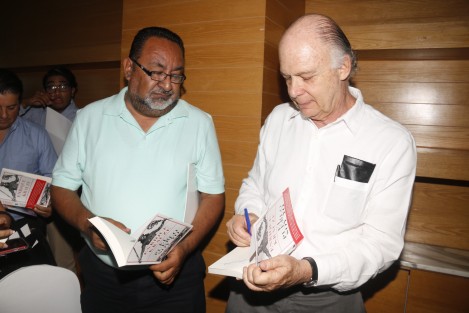 Enrique Krauze, historiador y analista político, ofreció  en Veracruz, una rueda de prensa previo a la presentación de su libro <em>El Pueblo Soy Yo</em>.