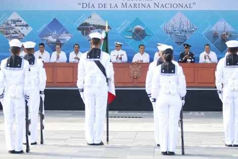 Se conmemoró el Día de la Marina en el puerto de Veracruz. 