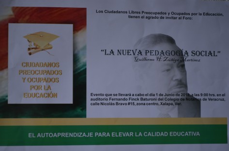 El dirigente estatal del PRI, Américo Zúñiga, participó en el foro La nueva pedagogía Social Guillermo Zúñiga Martínez, organizada por la asociación ciudadanos preocupados y ocupados por la educación . 