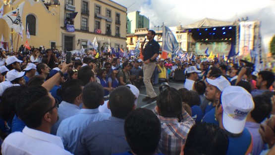 Campaña panista en Xalapa. 