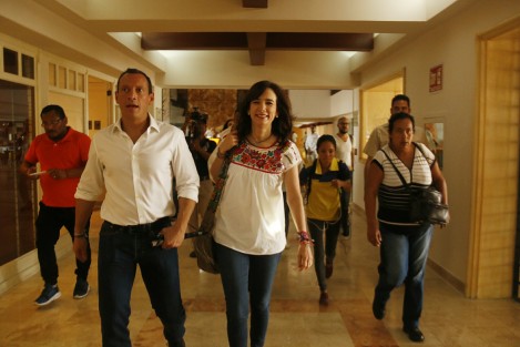 Juana Cuevas, esposa de José Antonio Meade, se reunió con mujeres empresarias de la zona conurbada Veracruz- Boca del Río. El encuentro se realizó sin acceso a medios de comunicación.