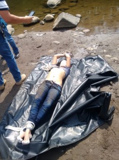 La mañana de este miércoles fue hallado el cuerpo sin vida de una joven mujer flotando en aguas del río Jamapa.