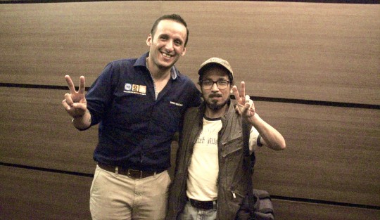 Y de pilón el corresponsal en el Congreso de Multigráfica, Vic-Man, Víctor Fuentes.
