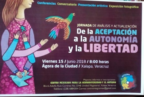La directora del Centro Mexicano para Neurodiversidad y el Autismo Integra Rosa Virginia Martínez anunció que el viernes 15 de junio tendrán una jornada de análisis y actualización, referente al autismo, a la que invitan a toda la sociedad interesada en el tema. 
