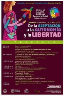 Este viernes 15 de junio, el  Centro Mexicano para Neurodiversidad y el Autismo,<em> Integra</em>,realizará una jornada de análisis y actualización, referente al autismo, a la que invitan a toda la sociedad interesada en el tema, a partir de las 8 de la mañana. Para informes pueden comunicarse al teléfono (228) 68 84 3014. 