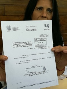 La candidata a la diputación federal por el Distrito 9 de Coatepec por el PVEM, María de la Luz González Rojano, pidió que el excalde de Banderilla y ahora candidato por la coalición Por Veracruz al Frente,  Esteban Acosta,  rinda cuentas por la cuenta pública 2015.