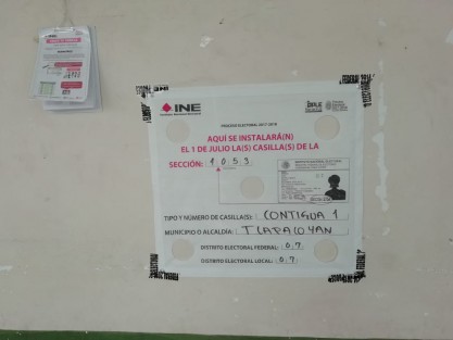 Realizaron la señalización de casillas electorales.
