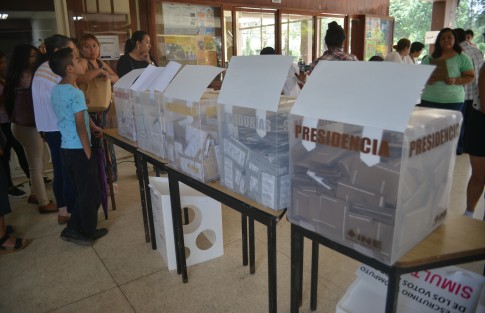 Así lucieron la urnas en la mayoría de las casillas especiales. 