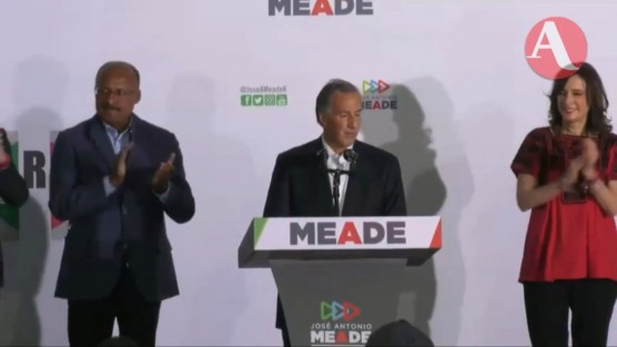 El candidato del PRI a la presidencia de la República, José Antonio Meade, en conferencia de prensa reconoció que los resultados electorales no le favorecen y reconoció el triunfo de Andrés Manuel López Obrador.  