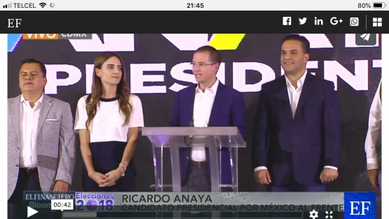 Ricardo Anaya reconoció ante los medios que las tendencias favorecen a Andrés Manuel López Obrador.   