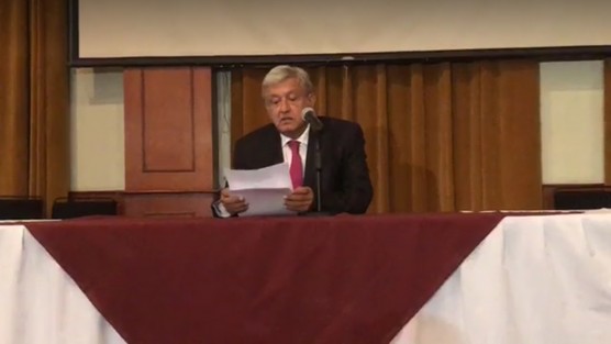 El virtual presidente electo de México, Andrés Manuel López Obrador, informó en conferencia de prensa, tras la reunión con las y los Diputados Federales y Senadores electos de Morena, las posibles reformas que pondría consideración del Congreso de la Nación.  