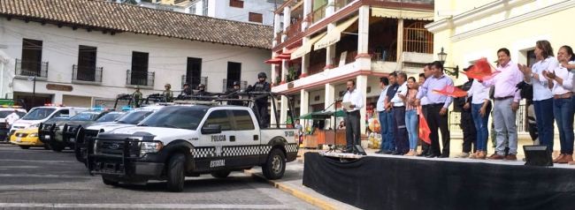 Banderazo de Operativo de Seguridad de Vacaciones de Verano 2018 en Papantla.