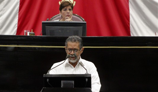 Aspectos de la 11va sesión  de la LXIV Legislatura de Veracruz.