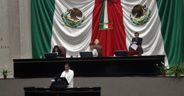 Aspectos de la 11va sesión  de la LXIV Legislatura de Veracruz.