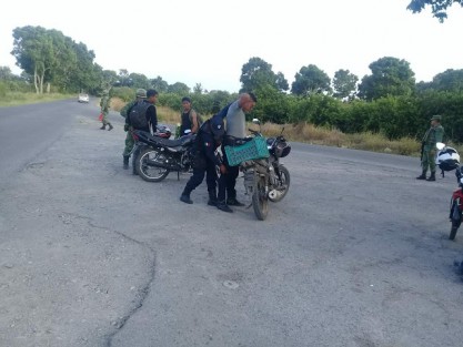 Policía municipal y SEDENA trabajan coordinadamente en el municipio.
