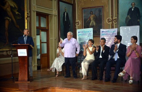 Destacó el reconocimiento que se le otorgó a  la trayectoria de tres destacados veracruzanos:  Martha Elena Sahagún Morales, Alberto de la Rosa y Teodoro Cano García. 