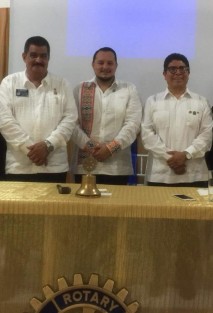 Hacen relevo en el club Rotario, toma la estafeta Jaime Guerrero Benavidez.
