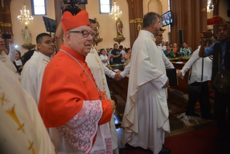 Con una celebración eucarística en la que estuvieron presentes los obispos de la región Golfo, sacerdotes de la Arquidiócesis de Xalapa, autoridades estatales y locales y feligreses, el arzobispo emérito de Xalapa, Sergio Obeso, dio gracias por su nombramiento como Cardenal.