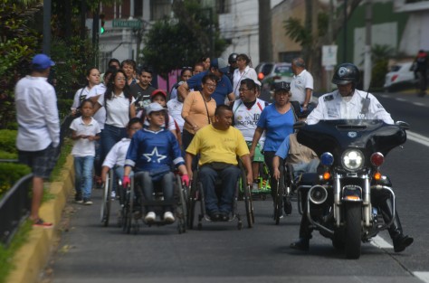 Integrantes de la asociación Recapacidad  y Libertad AC realizaron la rodada por la inclusión  para exigir igualdad laboral.  