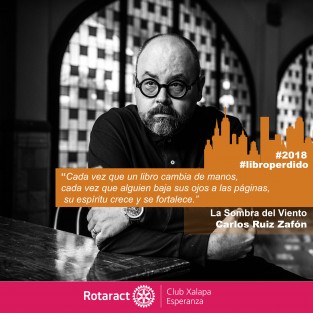 Este sábado 1 de septiembre, cientos de libros en Xalapa, y miles en América Latina, se perderán en sitios públicos, como parte de la iniciativa de fomento a la lectura Libro Perdido 2018. Sigan las pistas a través de las redes sociales @XalapaEsperanza en Facebook, Twitter e Instagram, para el caso de Xalapa, encuentren su libro, léanlo y vuélvanlo a perder. 