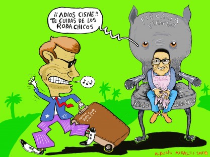 La fábula del Cisne y el Xolo es Winckler.  