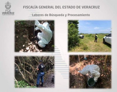 El fiscal Winckler hizo énfasis en que para el hallazgo se usaron drones, geo radares y sondas de búsqueda.  