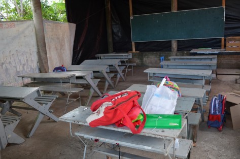 Escuela de Tlapacoyan requieren más aulas, próxima administración estatal tendrá que poner atención.
