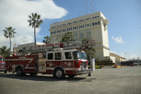 En el puerto de Veracruz APIVER realizó un simulacro para conmemorar el Día de Protección Civil. Participaron corporaciones de rescate y auxilio.