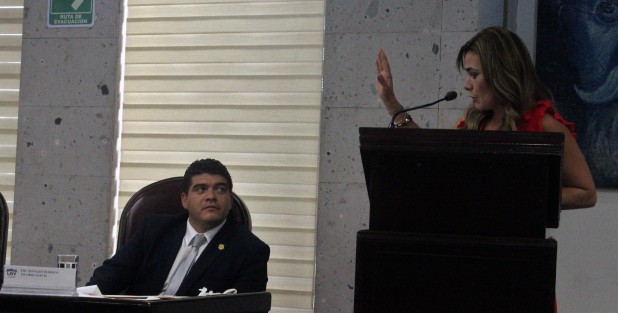 A nombre de los integrantes del Grupo Legislativo del PAN, la diputada María Josefina Gamboa presentó iniciativa de reforma al Código Penal para el Estado, a fin de que el robo de instalaciones eléctricas sea penado de una manera ejemplar y así evitar que se siga dando el hurto de materiales.