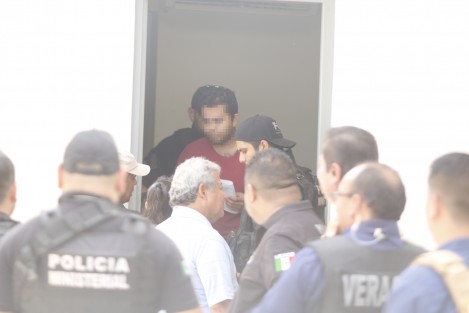 Esta mañana fue trasladado a los juzgados de Allende Norte, en la ciudad de Veracruz, para su primera audiencia, Tomás 