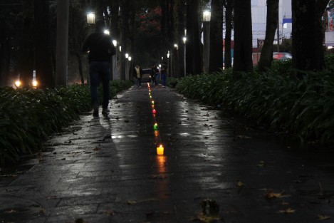 Creyentes realizaron una Jornada de oración por el respeto a la vida en todas sus etapas a lo largo de la avenida Xalapa.