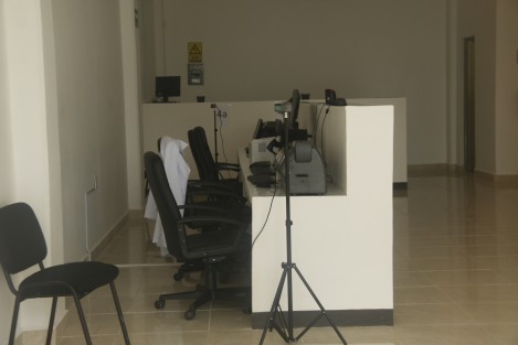 Las oficinas están en un local de la plaza comercial San Ángel, pero las puertas se mantienen cerradas y no hay personal laborando.