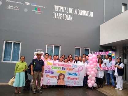 Todos los días se lucha contra el cáncer de mama, por ello en Tlapacoyan implementan diversas actividades.
