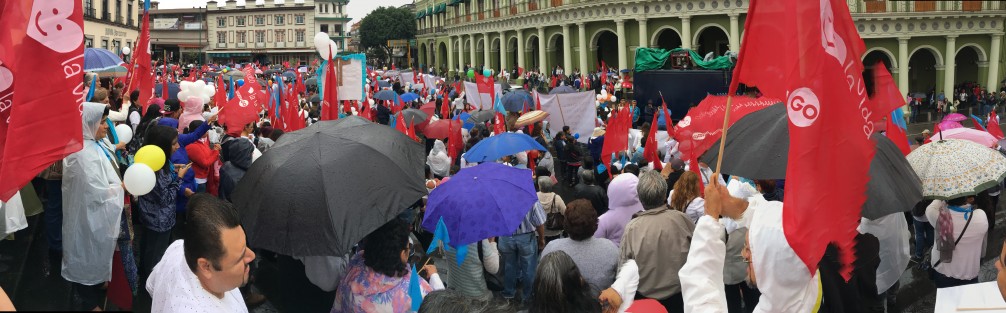 Marcha por la vida en Xalapa.